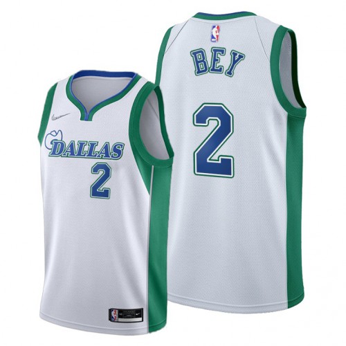 Dallas Dallas Mavericks #2 Tyler Bey Youth 2021-22 City Edition White Jersey Youth
