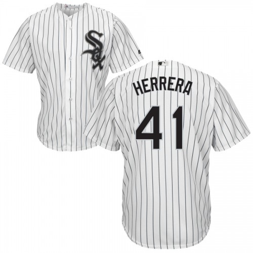 Chicago White Sox #41 Kelvin Herrera Cool Base White Stitched Jersey Men's