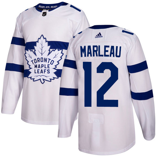 Adidas Maple Toronto Maple Leafs #12 Patrick Marleau White Authentic 2018 Stadium Series Stitched Youth Jersey Youth