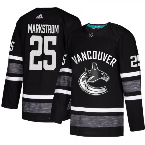 Adidas Vancouver Canucks #25 Jacob Markstrom Black 2019 All-Star Game Parley Authentic Stitched Jersey Men's