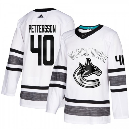 Adidas Vancouver Canucks #40 Elias Pettersson White Authentic 2019 All-Star Youth Stitched Jersey Youth
