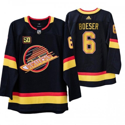 Vancouver Vancouver Canucks #6 Brock Boeser 50th Anniversary Skate 2019-20 Jersey Men's