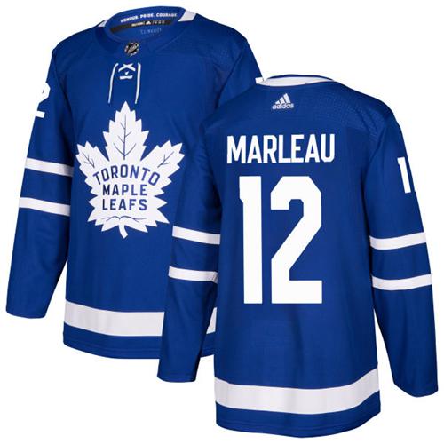 Adidas Maple Toronto Maple Leafs #12 Patrick Marleau Blue Home Authentic Stitched Youth Jersey Youth