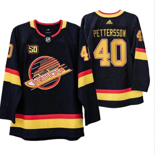 Vancouver Vancouver Canucks #40 Elias Pettersson 50th Anniversary Skate 2019-20 Jersey Men's