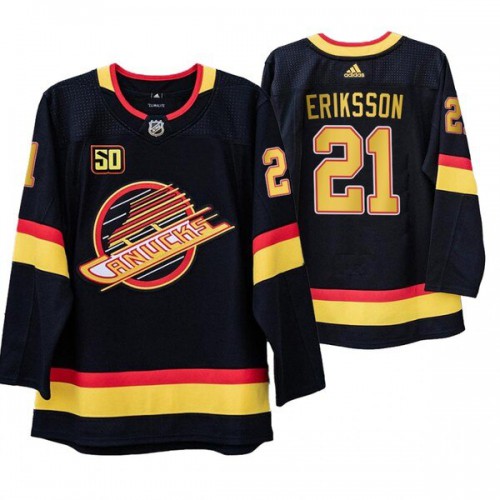 Vancouver Vancouver Canucks #21 Loui Eriksson 50th Anniversary Skate 2019-20 Jersey Men's