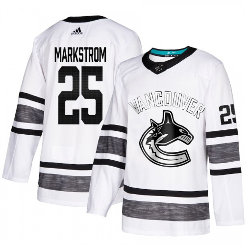 Adidas Vancouver Canucks #25 Jacob Markstrom White 2019 All-Star Game Parley Authentic Stitched Jersey Men's