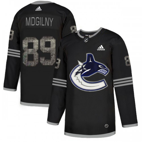 Adidas Vancouver Canucks #89 Alexander Mogilny Black Authentic Classic Stitched Jersey Men's