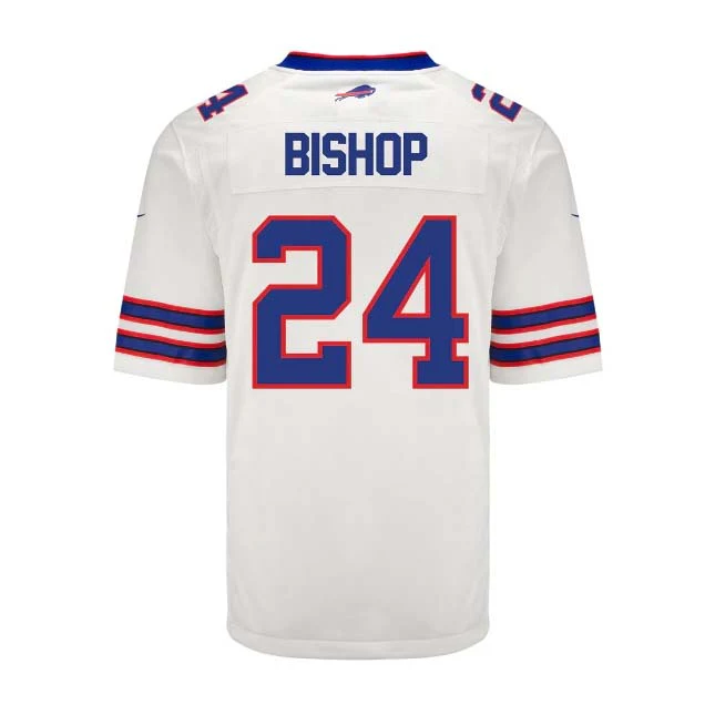 B.Bills #24 Cole Bishop Game Jersey - White Stitched American Football Jerseys