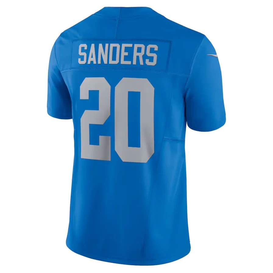 D.Lions #20 Barry Sanders Blue Vapor F.U.S.E. Alternate Limited Stitched American Football Jerseys