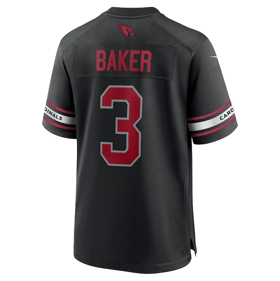 A.Cardinals #3 Budda Baker Black Game Stitched American Football Jerseys
