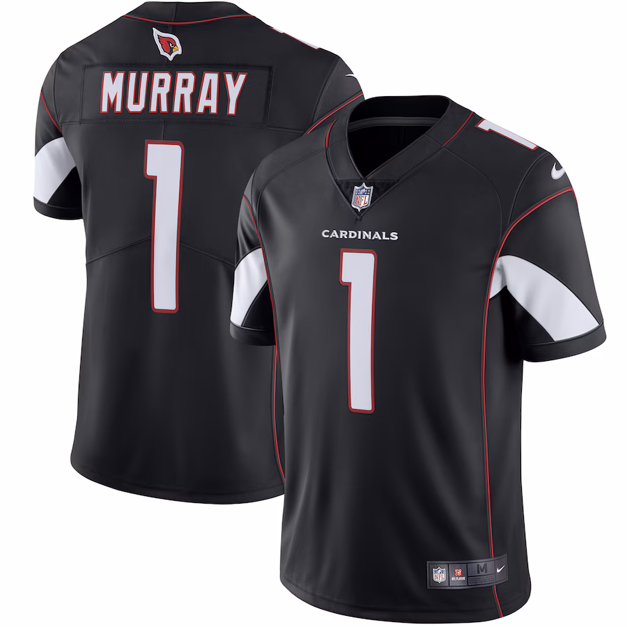 Arizona Cardinals #1 Kyler Murray Black Vapor F.U.S.E. Limited Jersey Stitched American Football Jerseys