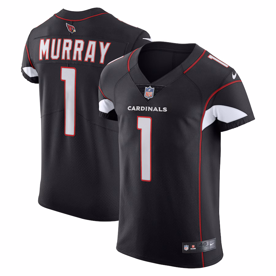 Arizona Cardinals #1 Kyler Murray Black Alternate Vapor Elite Jersey