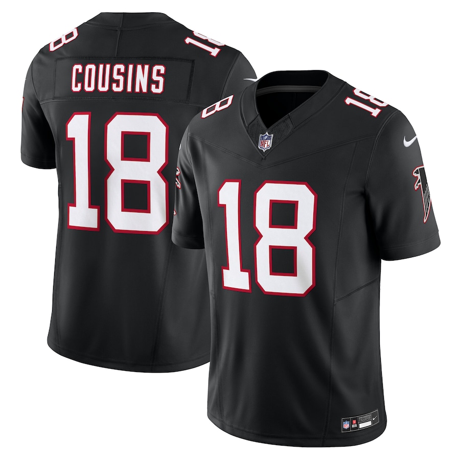 Atlanta Falcons #18 Kirk Cousins Black Vapor F.U.S.E. Limited Jersey Stitched American Football Jerseys