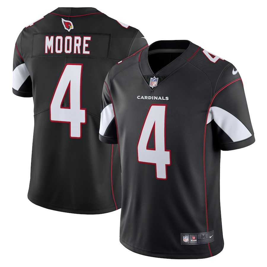 Arizona Cardinals #4 Rondale Moore Black Vapor F.U.S.E. Limited Jersey Stitched American Football Jerseys