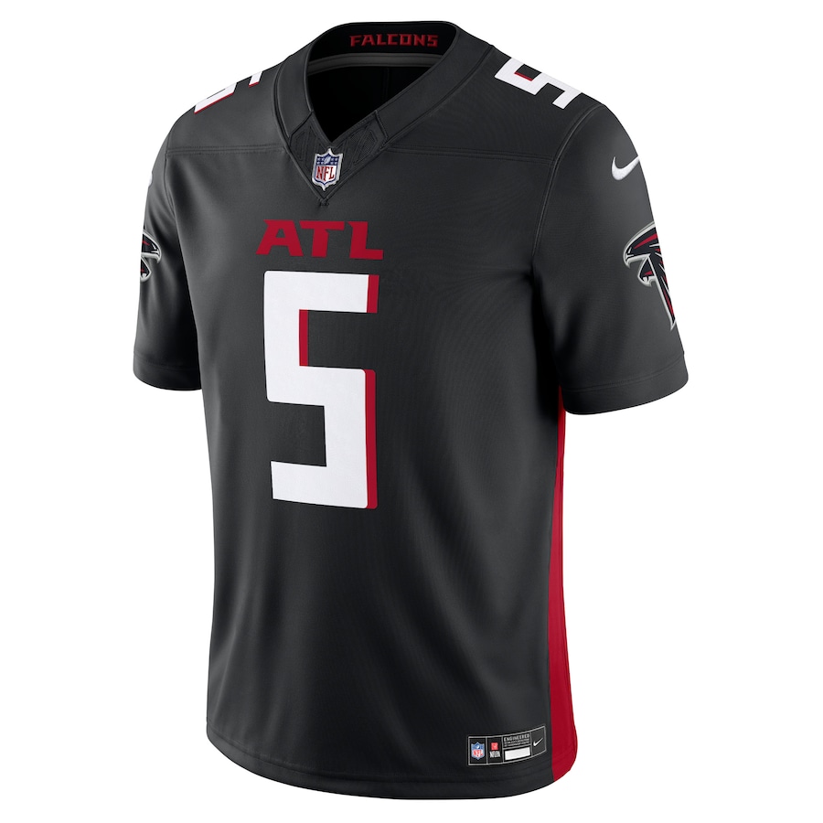 Atlanta Falcons #5 Drake London Black Vapor F.U.S.E. Limited Jersey Stitched American Football Jerseys