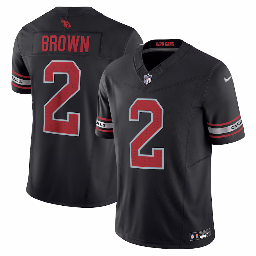 Arizona Cardinals #2 Marquise Brown Black Vapor F.U.S.E. Limited Jersey Stitched American Football Jerseys