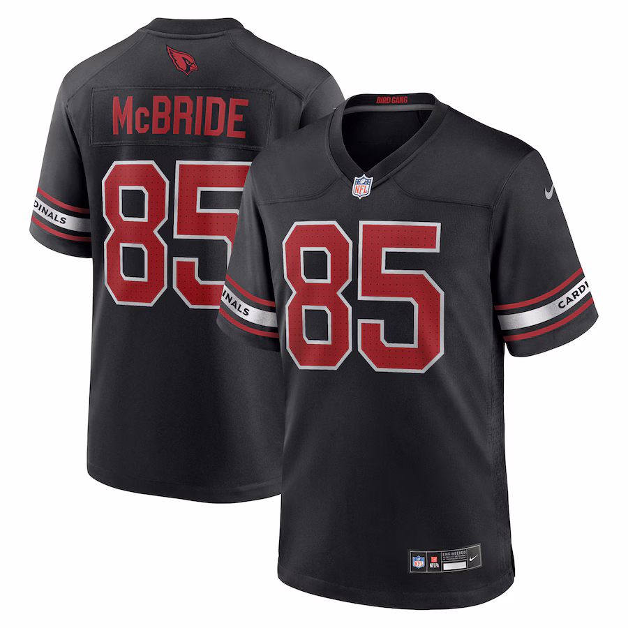 Arizona Cardinals #85 Trey McBride Black Game Jersey Stitched American Football Jerseys