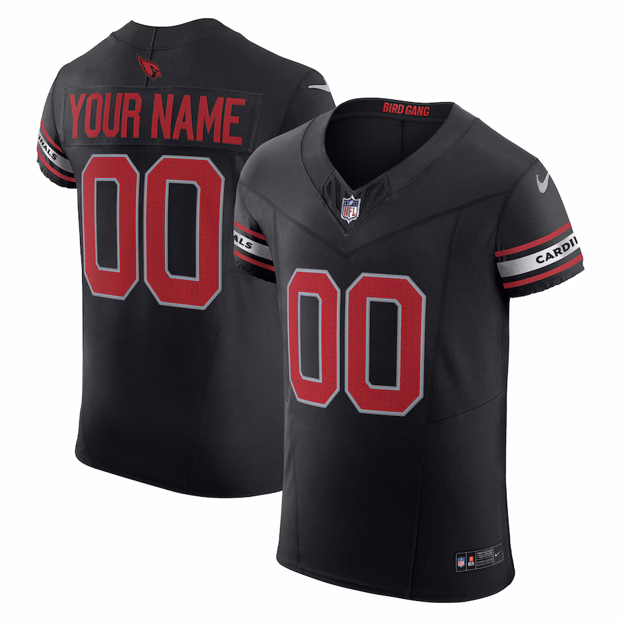 Custom Arizona Cardinals Black Vapor F.U.S.E. Limited Jersey Stitched American Football Jerseys