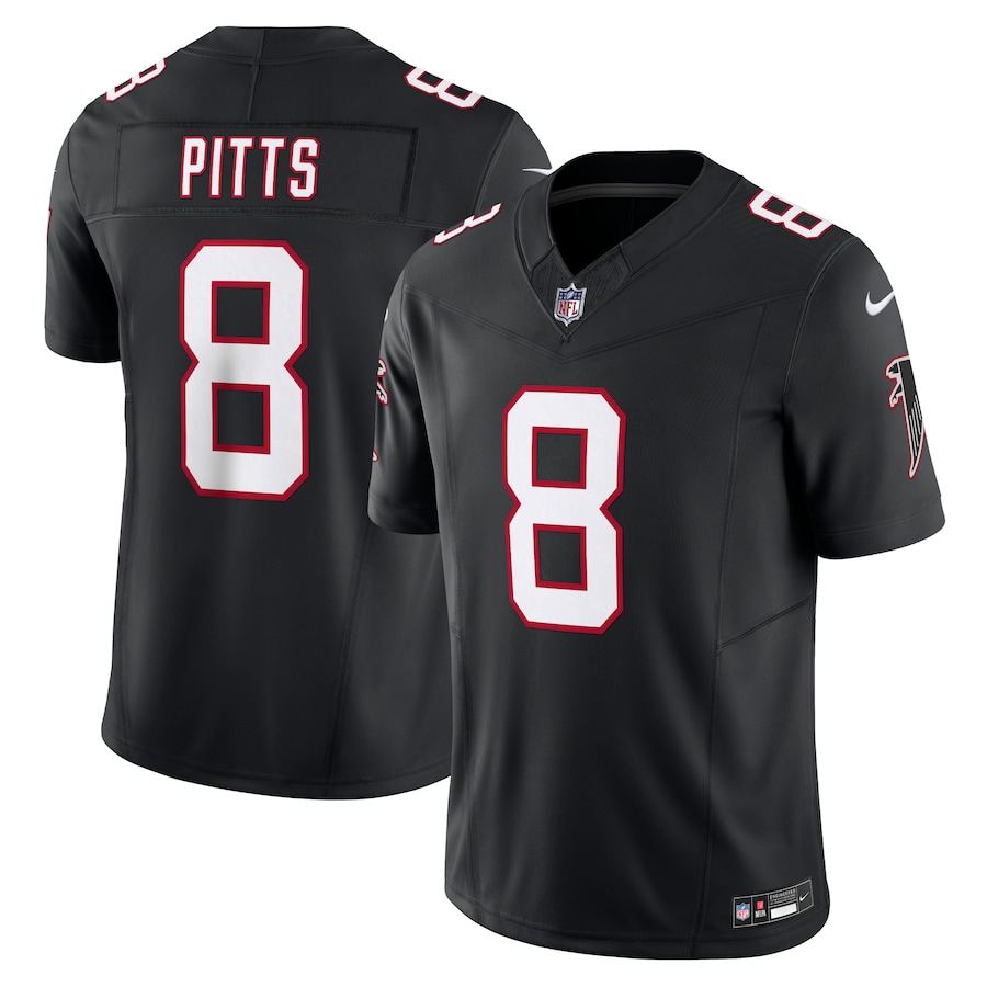 Atlanta Falcons #8 Kyle Pitts Sr. Black Vapor F.U.S.E. Limited Jersey Stitched American Football Jerseys
