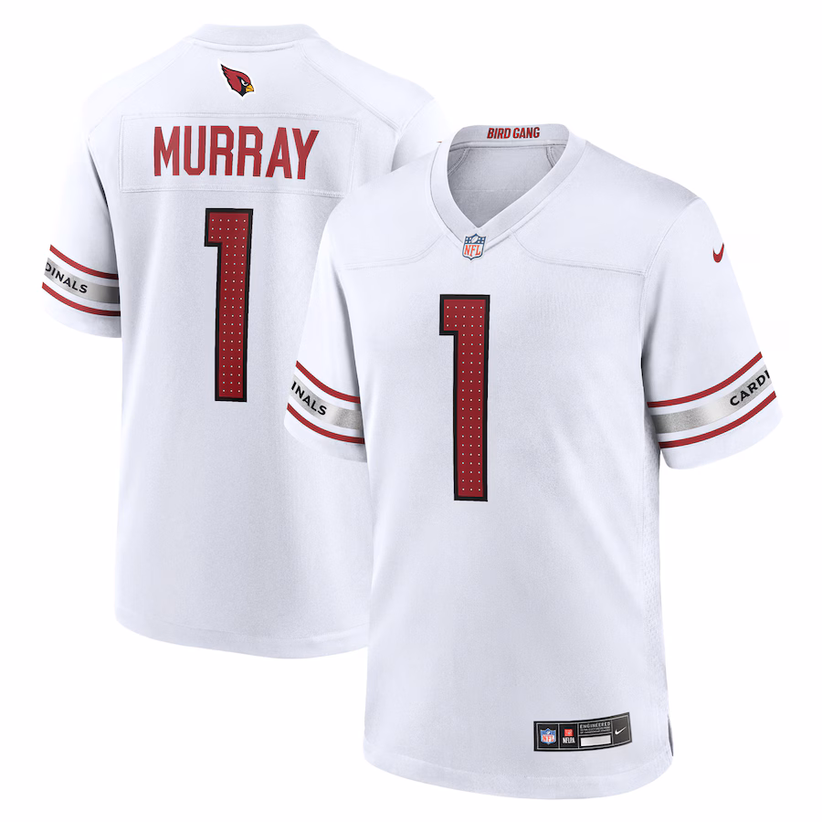 Arizona Cardinals #1 Kyler Murray White Game Jersey Stitched American Football Jerseys