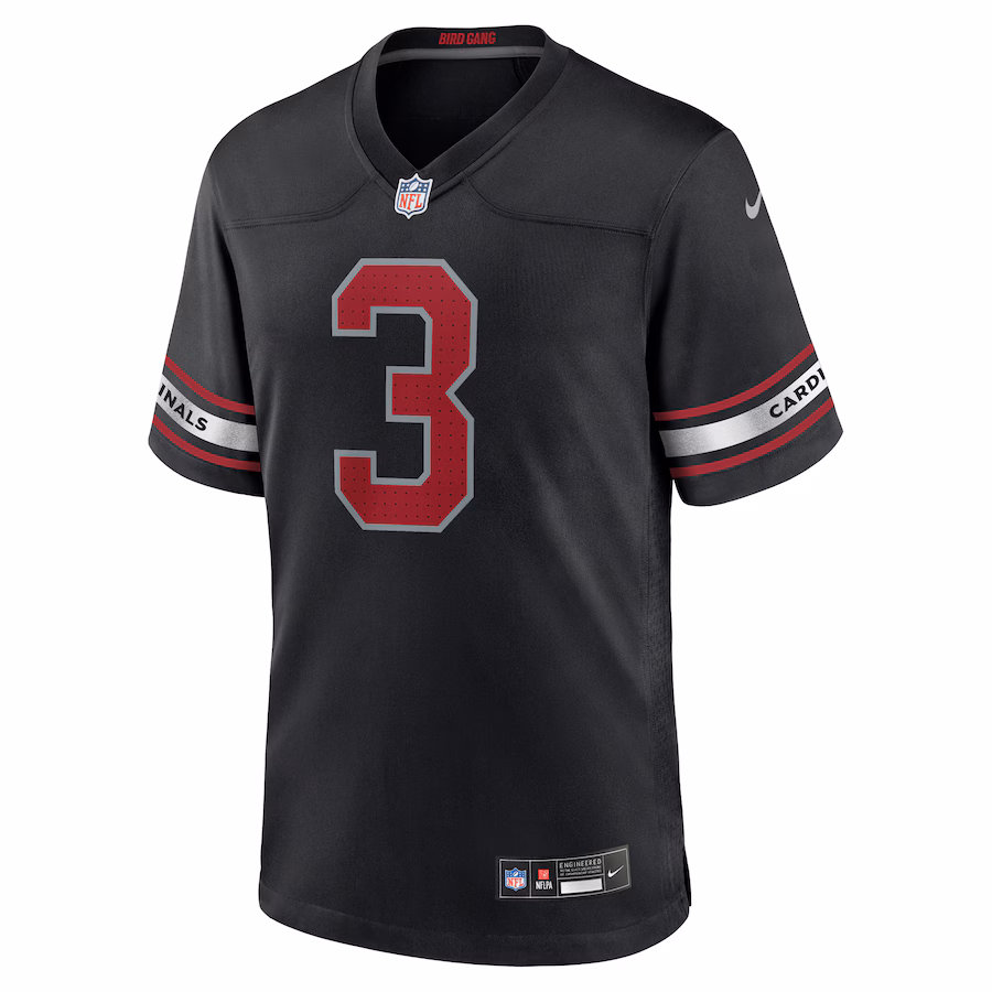 Arizona Cardinals #3 Budda Baker Black Game Jersey Stitched American Football Jerseys