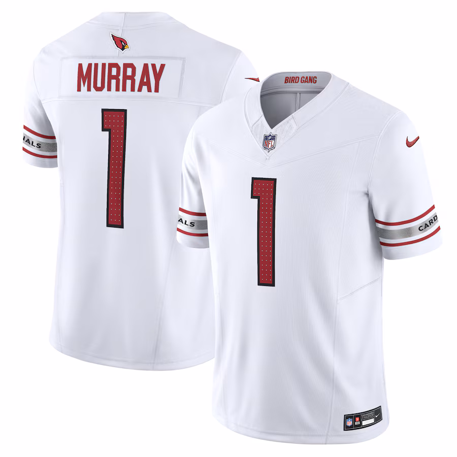 Arizona Cardinals #1 Kyler Murray White Vapor F.U.S.E. Limited Jersey Stitched American Football Jerseys