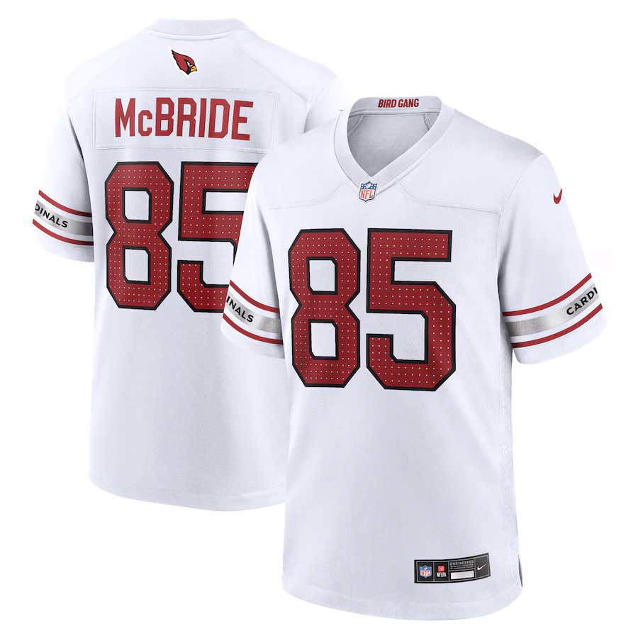 Arizona Cardinals #85 Trey McBride White Game Jersey Stitched American Football Jerseys