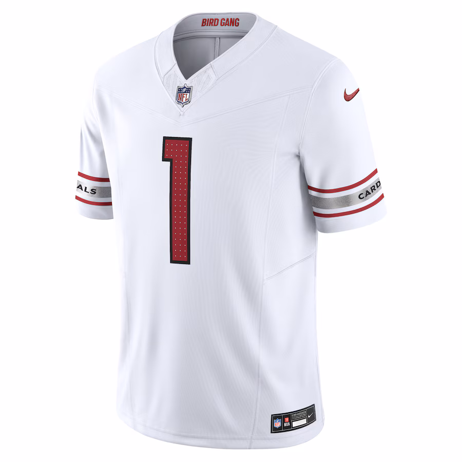 Arizona Cardinals #1 Kyler Murray White Vapor F.U.S.E. Limited Jersey Stitched American Football Jerseys