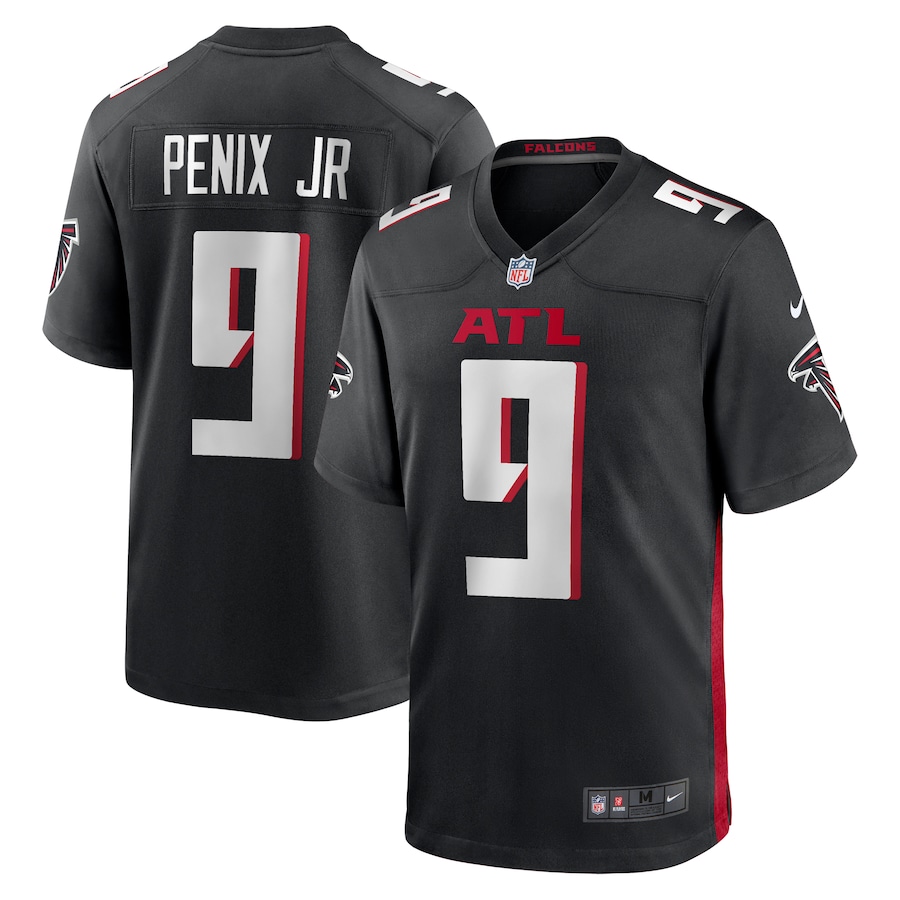 Atlanta Falcons #9 Michael Penix Jr. Black Game Jersey Stitched American Football Jerseys