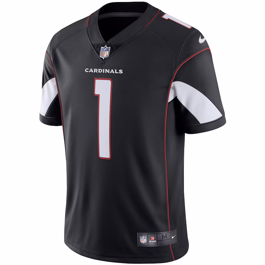 Arizona Cardinals #1 Kyler Murray Black Vapor F.U.S.E. Limited Jersey Stitched American Football Jerseys