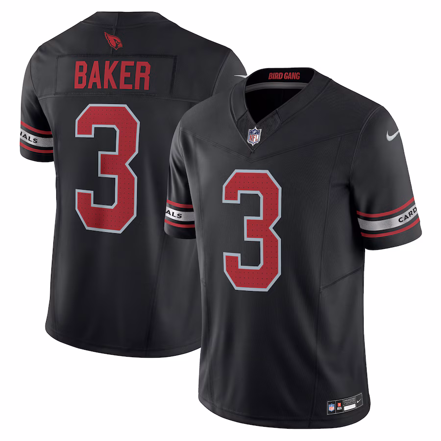 Arizona Cardinals #3 Budda Baker Black Vapor F.U.S.E. Limited Jersey Stitched American Football Jerseys