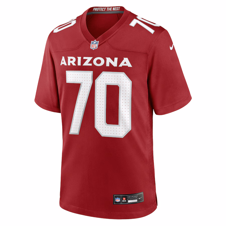 Arizona Cardinals #70 Paris Johnson Jr. Cardinal Game Jersey Stitched American Football Jerseys