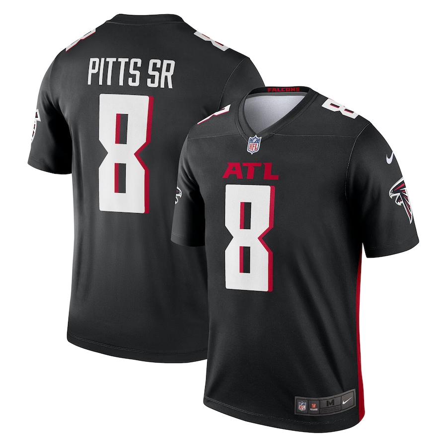 Atlanta Falcons #8 Kyle Pitts Sr. Black Legend Player Performance Top