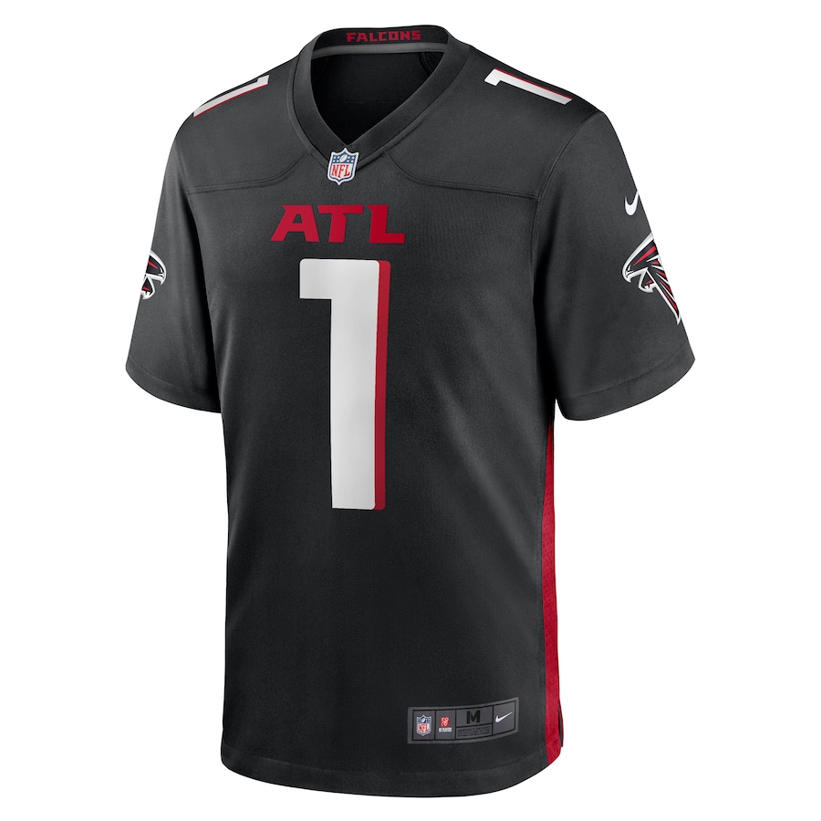 Atlanta Falcons #1 Dirty Birds Black Game Jersey Stitched American Football Jerseys