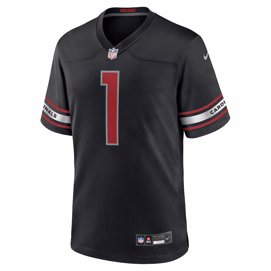 Arizona Cardinals #1 Kyler Murray Black Game Jersey Stitched American Football Jerseys