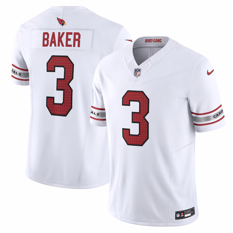 Arizona Cardinals #3 Budda Baker White Vapor F.U.S.E. Limited Jersey Stitched American Football Jerseys