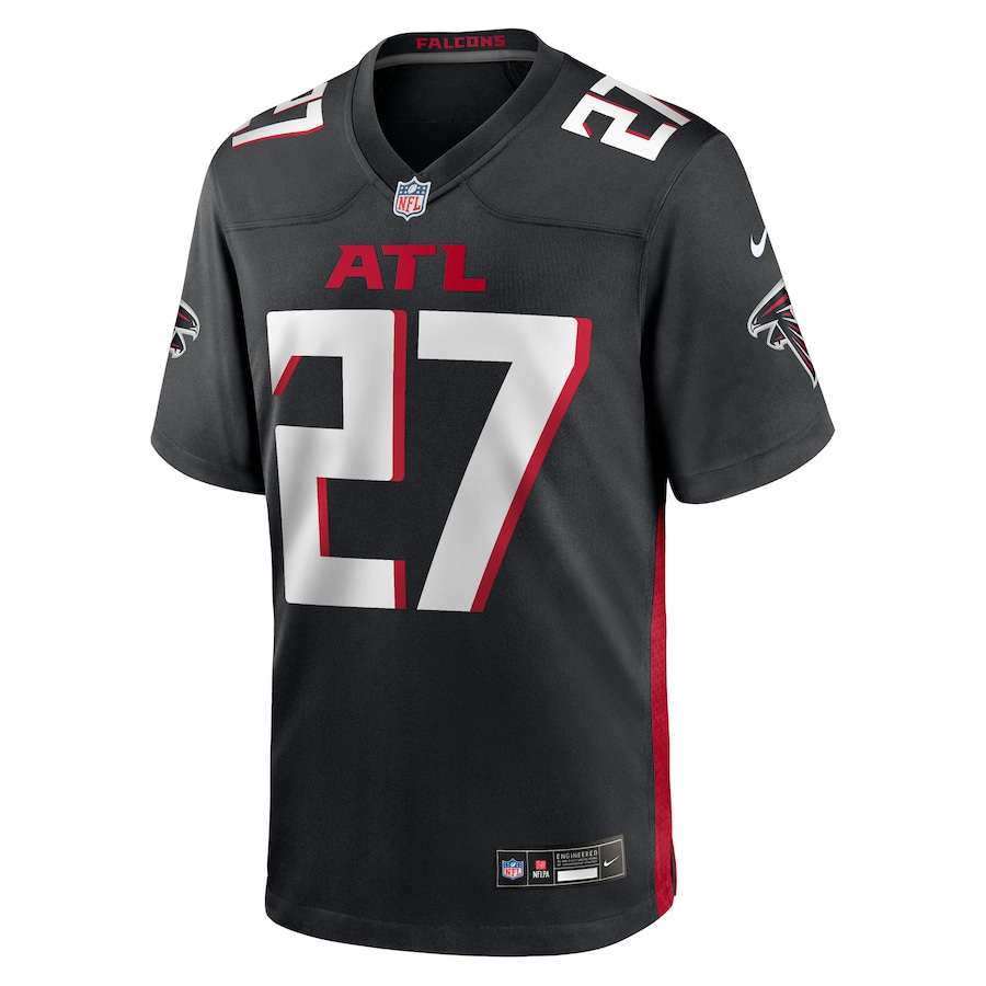 Atlanta Falcons #27 James Pearce Jr. Black 2025 NFL Draft First Round Pick Game Player Jersey