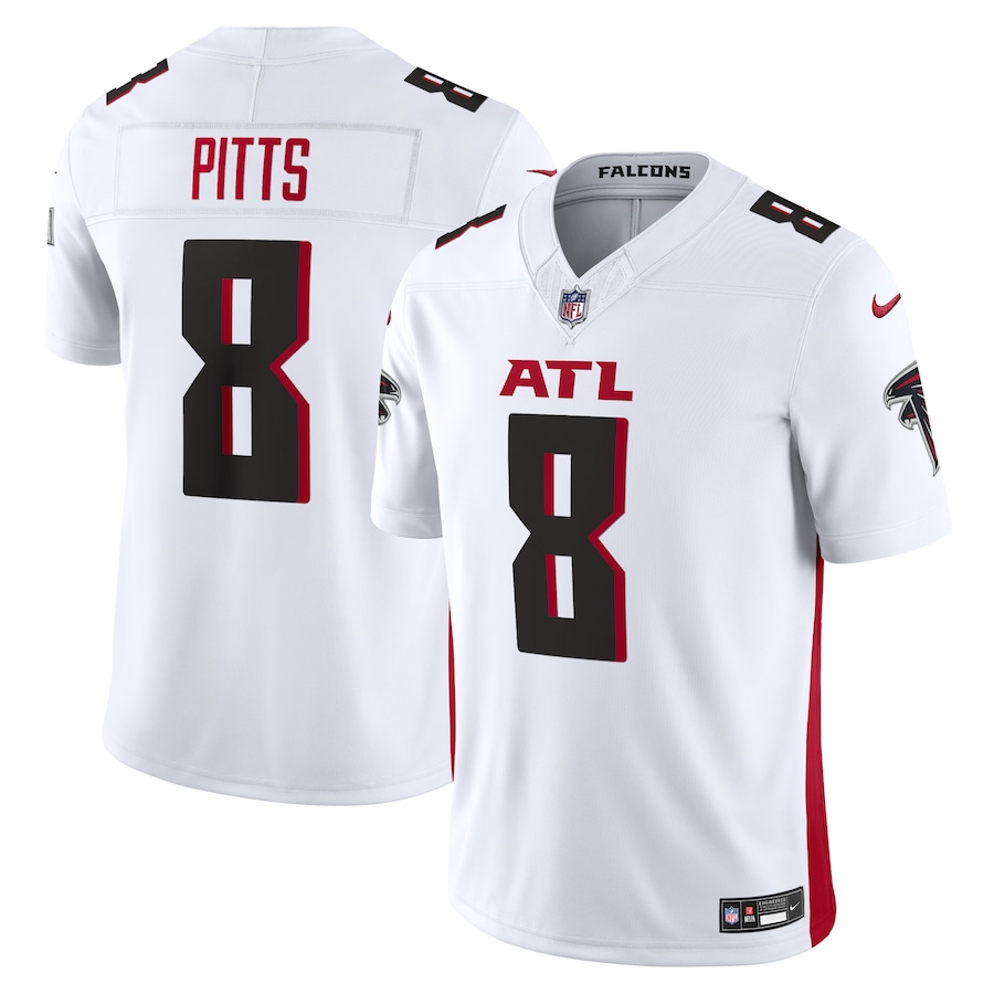 Atlanta Falcons #8 Kyle Pitts Sr. White Vapor F.U.S.E. Limited Jersey Stitched American Football Jerseys