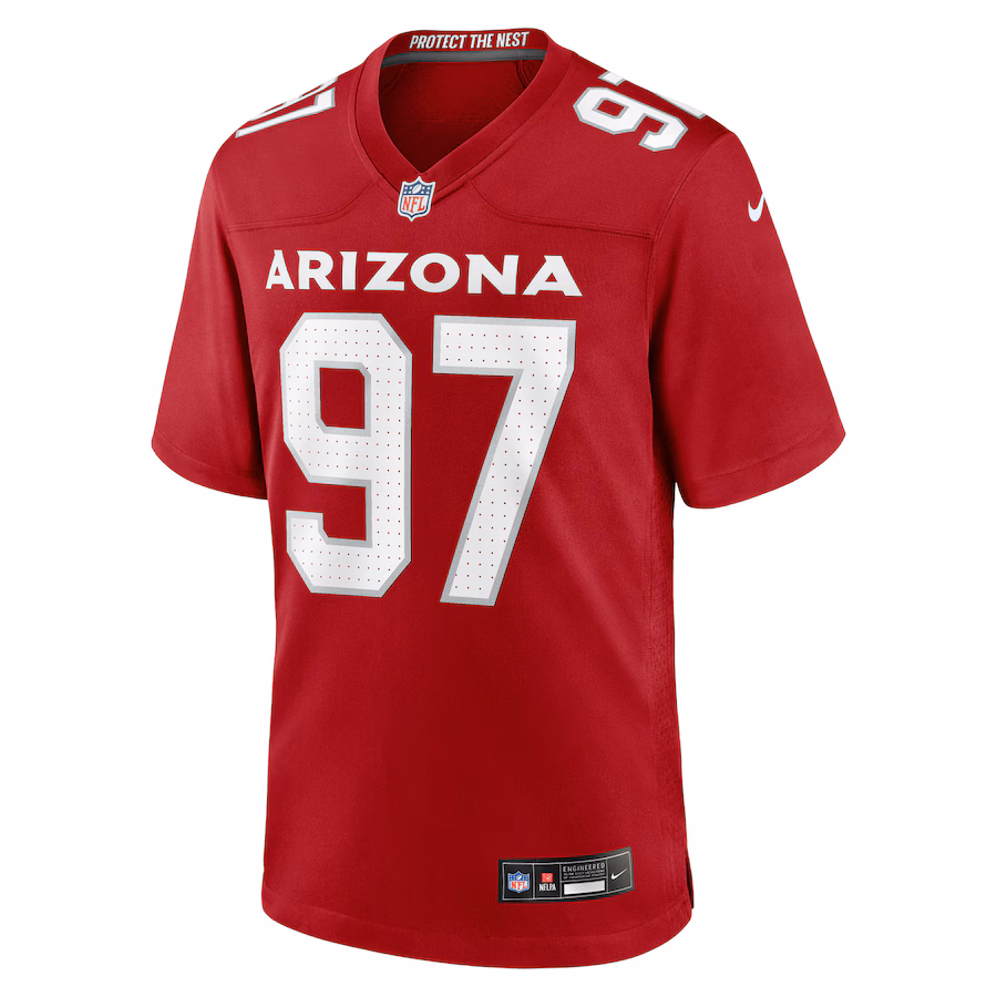 Arizona Cardinals #97 Walter Nolen Cardinal 2025 NFL Draft First Round Pick Game Jersey