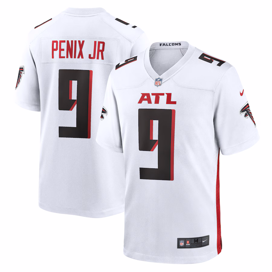 Atlanta Falcons #9 Michael Penix Jr. White Game Jersey Stitched American Football Jerseys