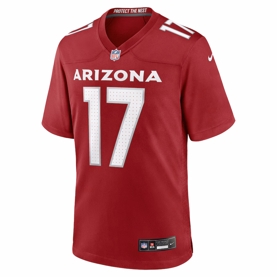 Arizona Cardinals #17 Zay Jones Cardinal Game Jersey Stitched American Football Jerseys