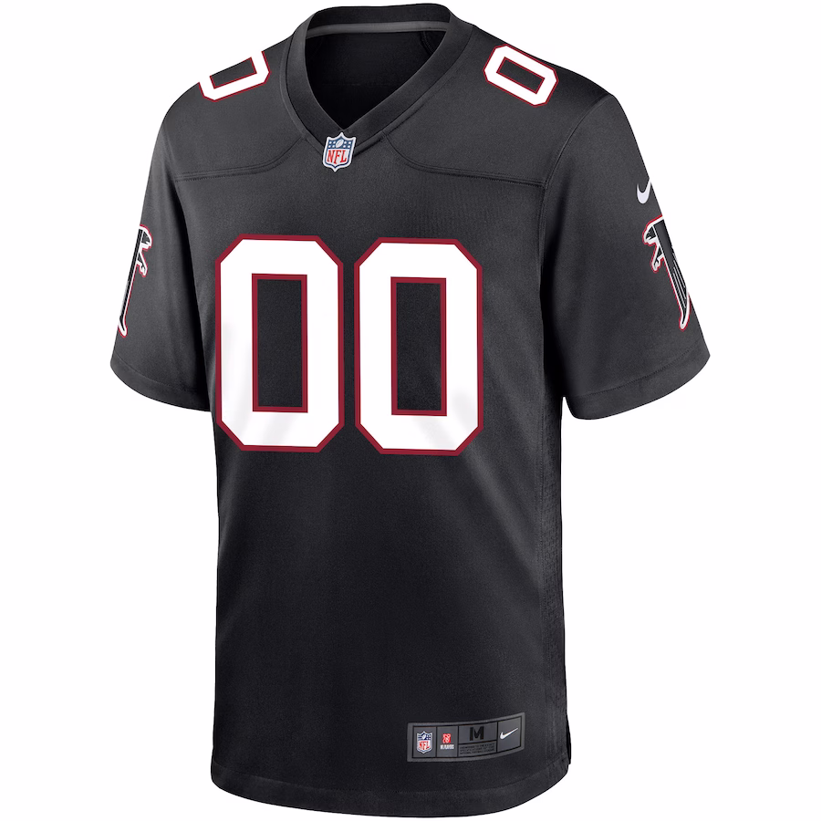 Custom Atlanta Falcons Black Game Jersey Stitched American Football Jerseys