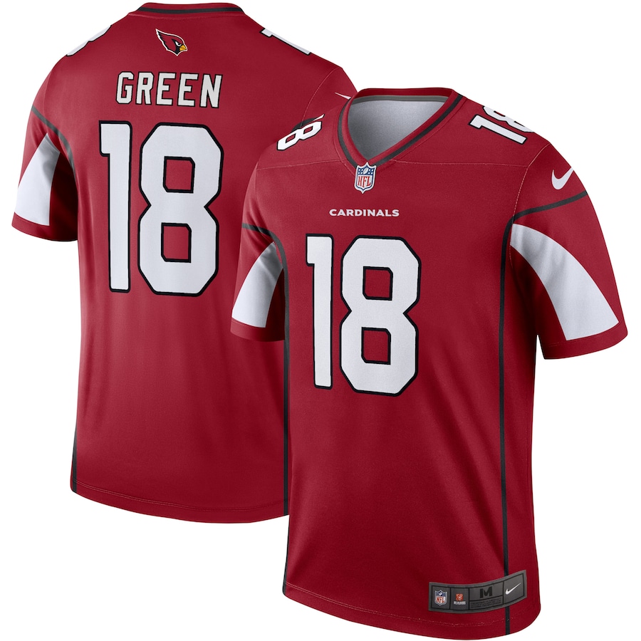 Arizona Cardinals #18 A.J. Green Cardinal Team Legend Player Performance Top