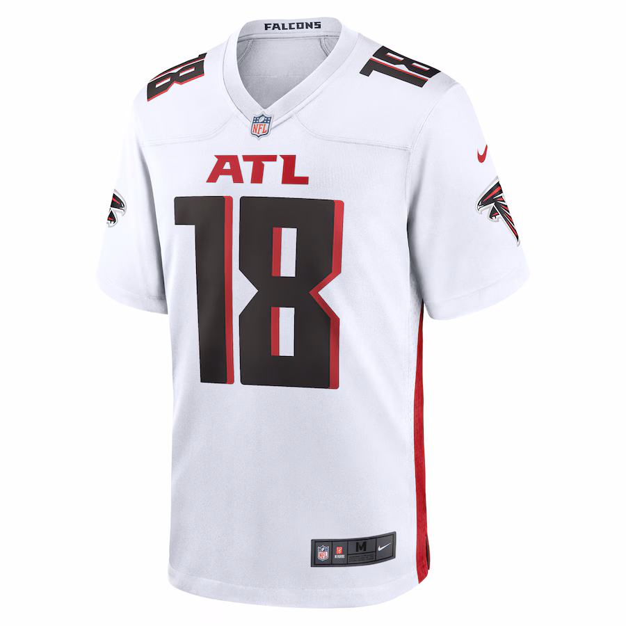 Atlanta Falcons #18 Kirk Cousins White Game Jersey Stitched American Football Jerseys