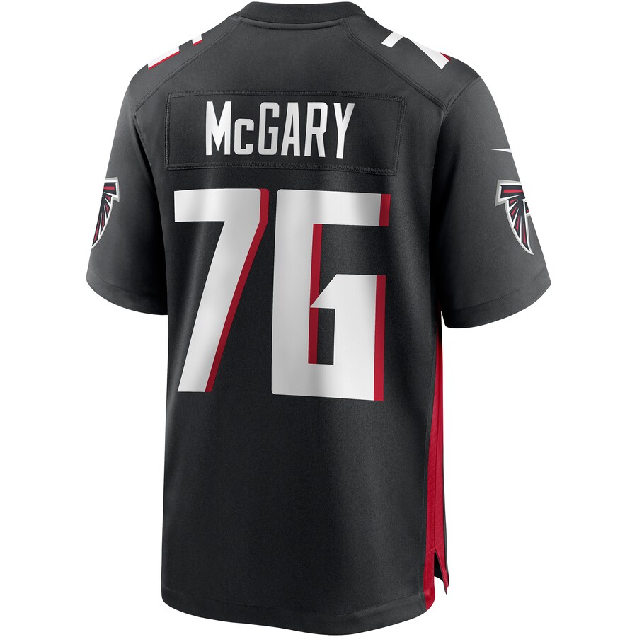 Atlanta Falcons #76 Kaleb McGary Black Game Jersey Stitched American Football Jerseys