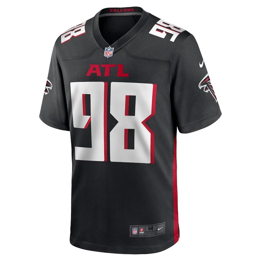 Atlanta Falcons #98 Ruke Orhorhoro Black Game Jersey Stitched American Football Jerseys