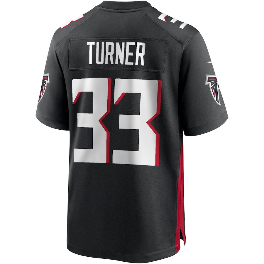 Atlanta Falcons #33 Michael Turner Black Game Jersey Stitched American Football Jerseys