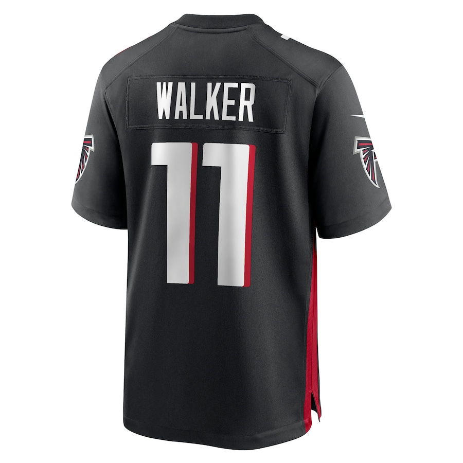 Atlanta Falcons #11 Jalon Walker Black 2025 NFL Draft First Round Pick Game Jersey