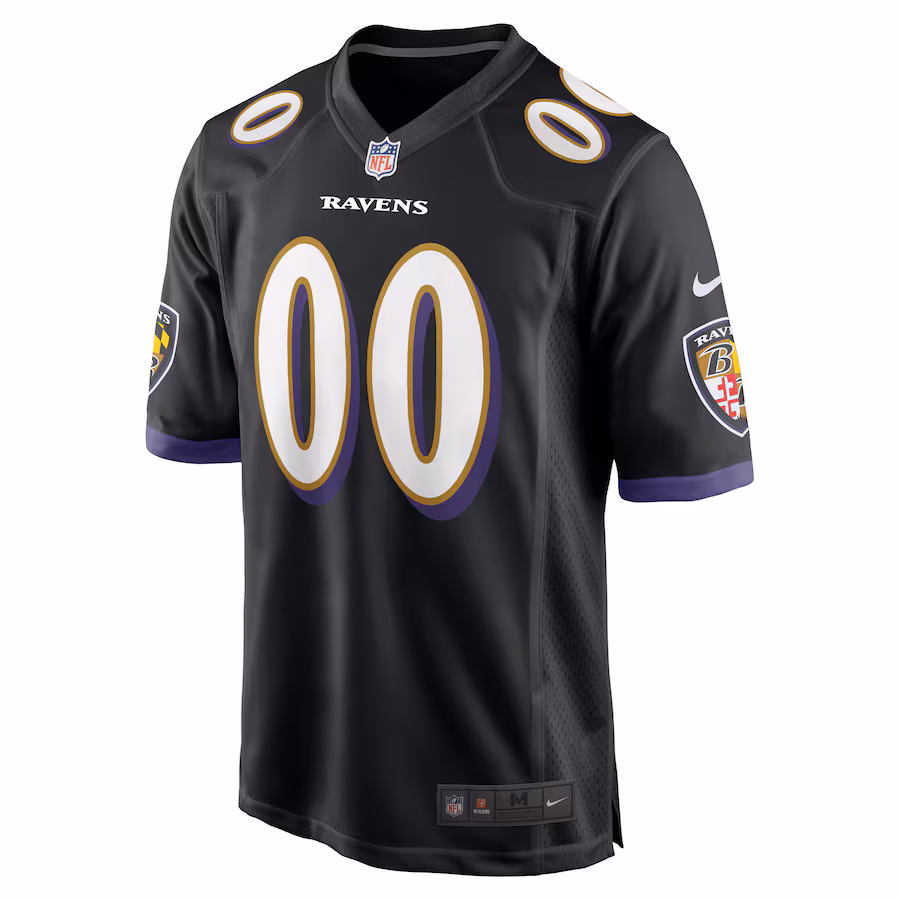 Custom Baltimore Raven Black Game Jersey Stitched American Football Jerseys