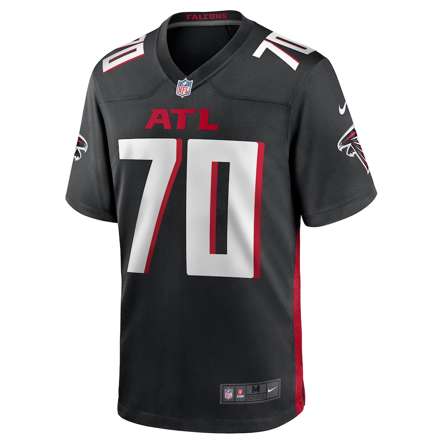 Atlanta Falcons #70 Jake Matthews Black Game Jersey Stitched American Football Jerseys